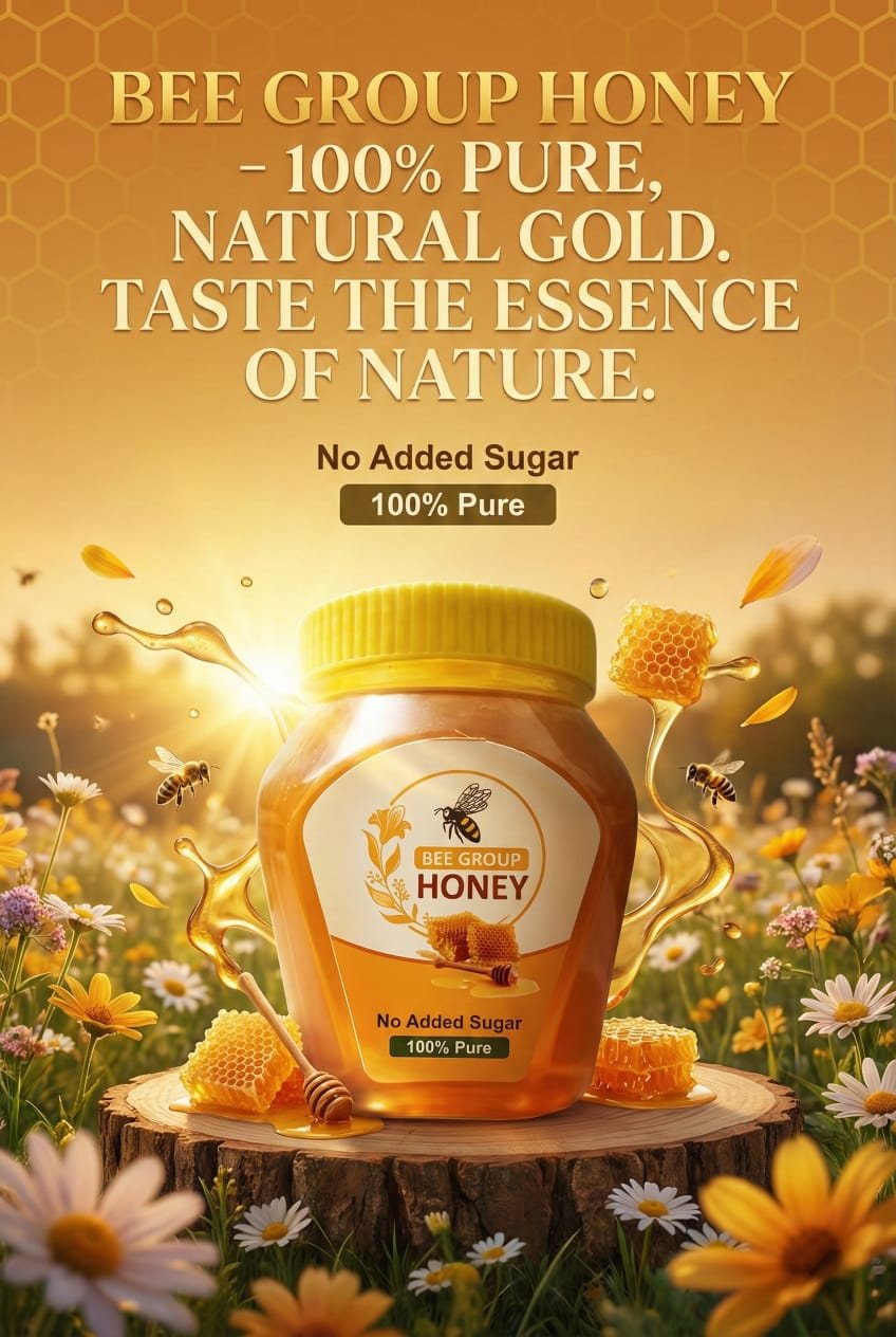 Bee Group Honey brand poster